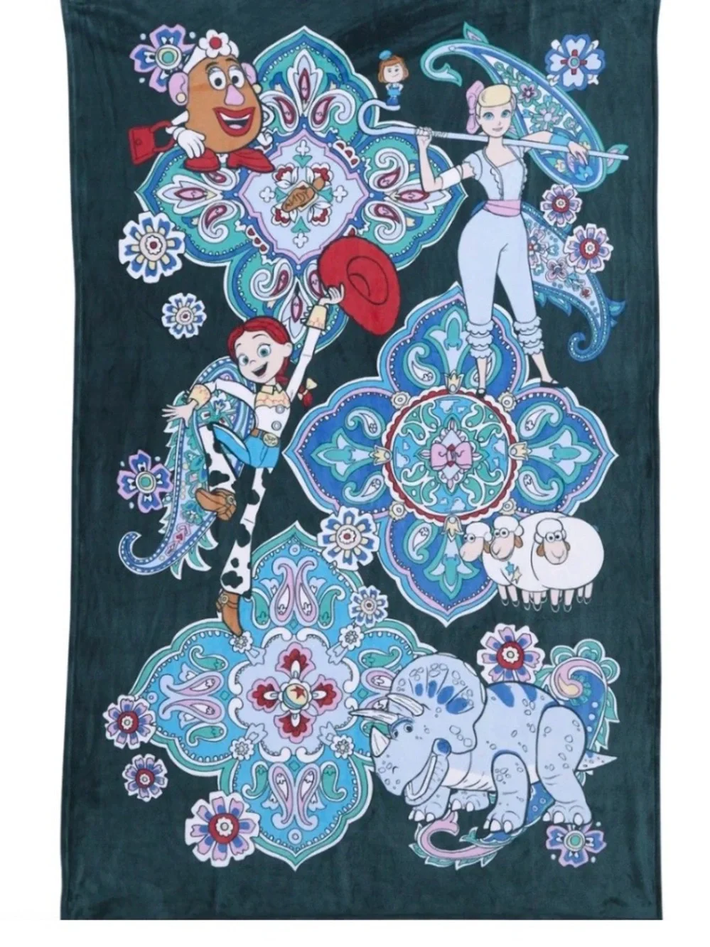 Vera Bradley Toy Story Plush Throw Blanket  Andys Room Jessie Bo Peep Trixie NWT